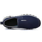 Men's Slip On Walking Casual Loafers - Slip-On, Cushioned, Wide Toe Box with Arch Support