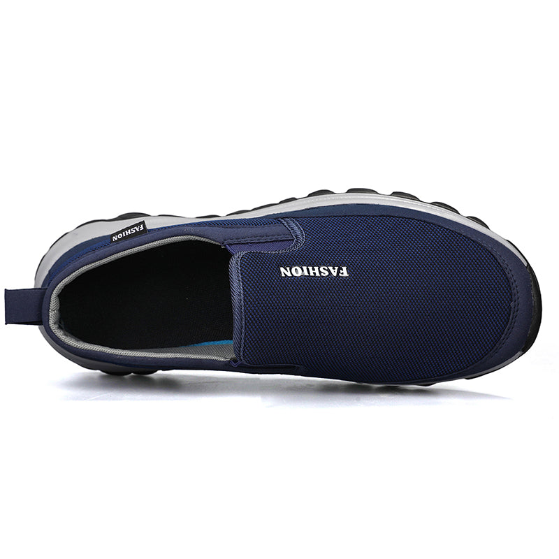 Men's Slip On Walking Casual Loafers - Slip-On, Cushioned, Wide Toe Box with Arch Support