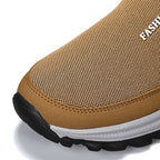 Men's Slip On Walking Casual Loafers - Slip-On, Cushioned, Wide Toe Box with Arch Support