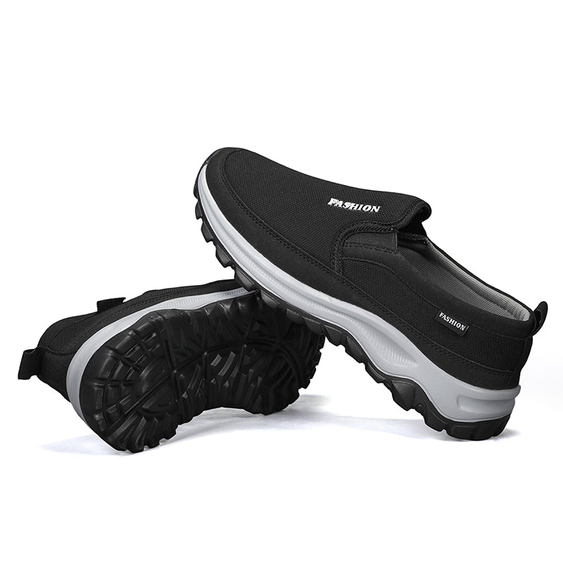 Men's Slip On Walking Casual Loafers - Slip-On, Cushioned, Wide Toe Box with Arch Support