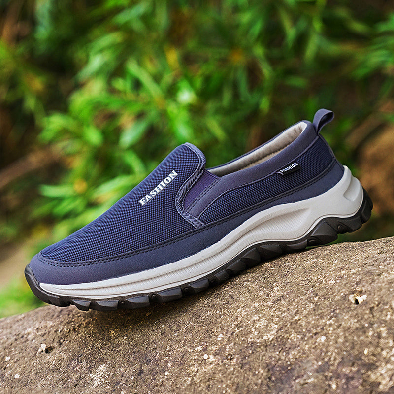Men's Slip On Walking Casual Loafers - Slip-On, Cushioned, Wide Toe Box with Arch Support