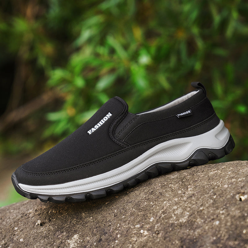 Men's Slip On Walking Casual Loafers - Slip-On, Cushioned, Wide Toe Box with Arch Support