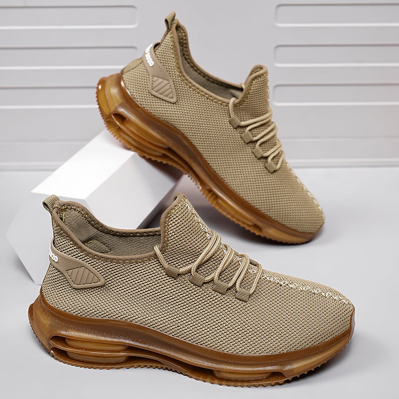 (⏰Limited Time Sale 70% OFF)Men's Mesh Walking Shoes - Lace-Up, Cushioned, Wide Toe Box with Arch Support