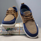 Men's Mesh Walking Shoes - Lace-Up, Breathable, Wide Toe Box with Arch Support