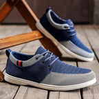 Men's Mesh Walking Shoes - Lace-Up, Breathable, Wide Toe Box with Arch Support