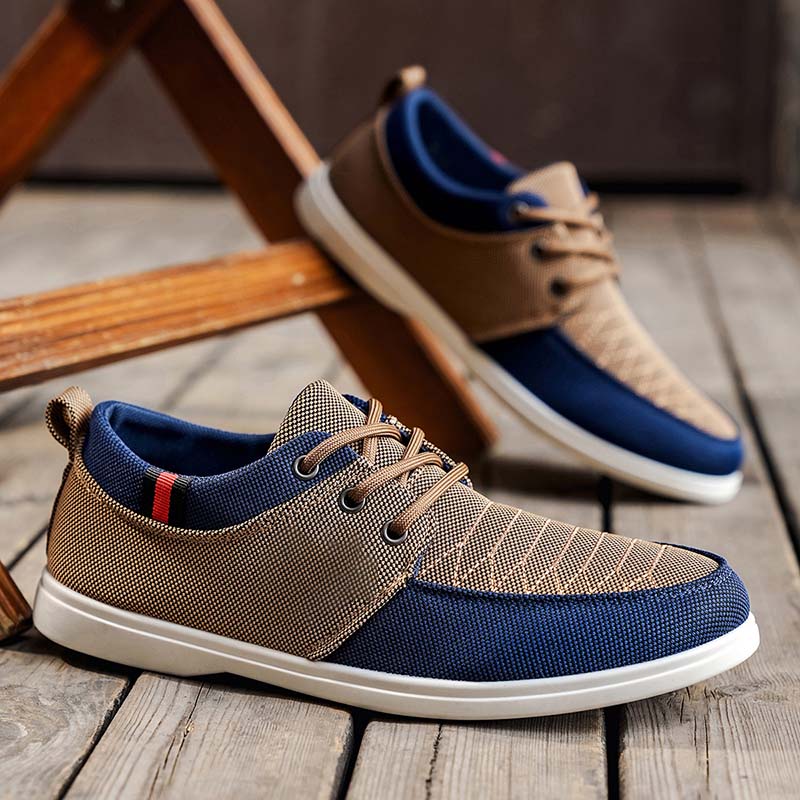 Men's Mesh Walking Shoes - Lace-Up, Breathable, Wide Toe Box with Arch Support