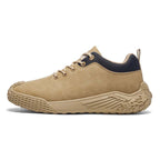 Men's Mixed Suede Casual Boots - Lace-Up, Waterproof, Wide Toe Box with Arch Support