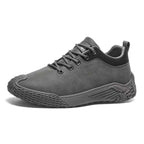 Men's Mixed Suede Casual Boots - Lace-Up, Waterproof, Wide Toe Box with Arch Support