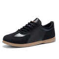 Men's Mixed Material Casual Boots - Lace-Up, Waterproof, Wide Toe Box with Arch Support