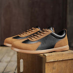 Men's Mixed Material Casual Boots - Lace-Up, Waterproof, Wide Toe Box with Arch Support