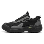 Men’s Waterproof Suede Hiking Shoes for Tired Feet | Wide Toe Box, Arch Support & Non-Slip Grip for Work, Trails & Wet Weather