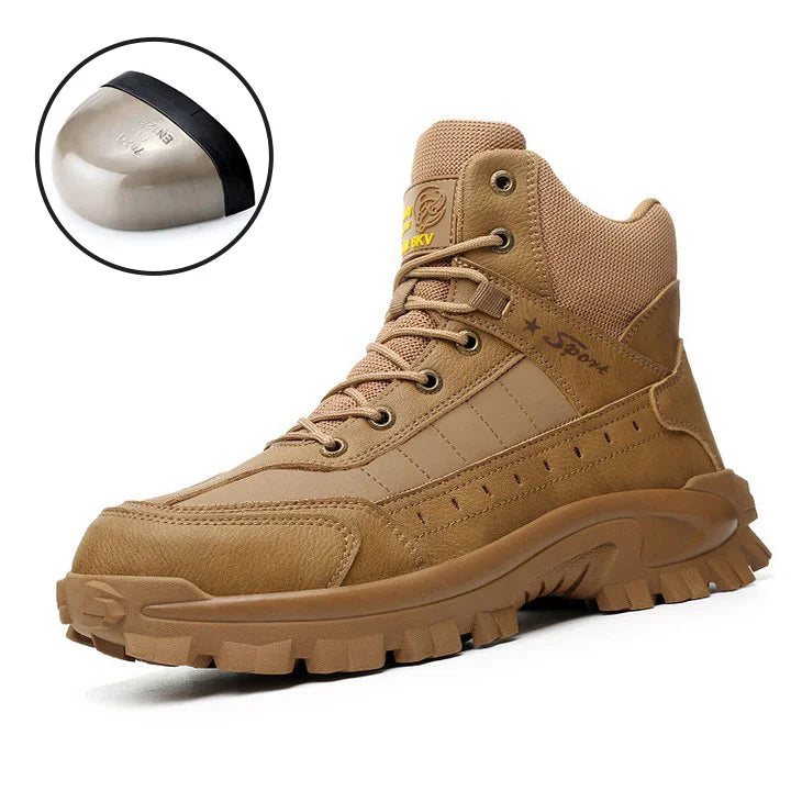 Men's Combat Boots Orthopedic Support Hiking Boots Waterproof Anti-Puncture Work Boots