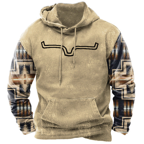 Men's Aztec Cowboy Hoodie