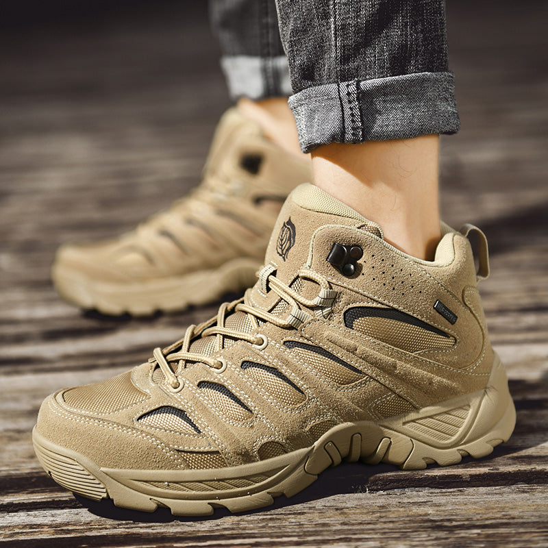 Men’s Orthotic Hiking Work Boots – Arch Support, Wide Toe Box, Protective Design, All-Day Stability