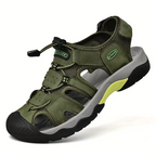 Men's Slip-on Genuine Sports Sandals, Orthopedic Support, Comfortable Lightweight Durable Non-Slip Hiking Sandals