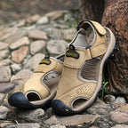 (👨‍⚕️Effect: Relieves Foot Pain) Men's Orthopedic Support Non-slip Sport Sandals Lightweight Trail Hiking Leather Sandals
