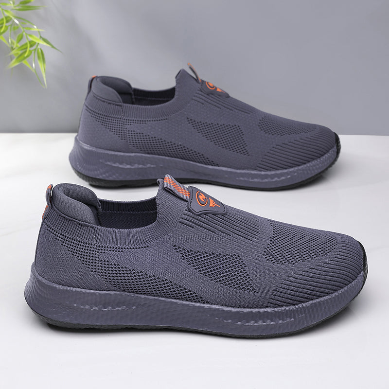 Men’s Lightweight Slip-On Shoes – Breathable Knit, Wide Fit, Comfortable & Flexible for Everyday & Outdoor Wear