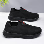 Men’s Lightweight Slip-On Shoes – Breathable Knit, Wide Fit, Comfortable & Flexible for Everyday & Outdoor Wear