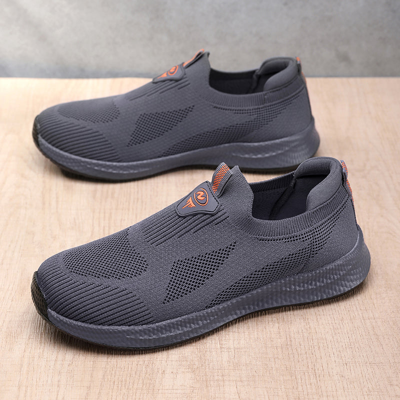 Men’s Lightweight Slip-On Shoes – Breathable Knit, Wide Fit, Comfortable & Flexible for Everyday & Outdoor Wear