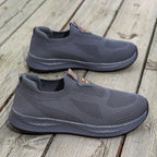 Men’s Lightweight Slip-On Shoes – Breathable Knit, Wide Fit, Comfortable & Flexible for Everyday & Outdoor Wear