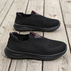 Men’s Lightweight Slip-On Shoes – Breathable Knit, Wide Fit, Comfortable & Flexible for Everyday & Outdoor Wear