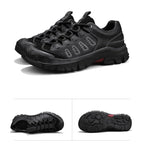 ✅ Built for Safety & Comfort – Men’s Steel Toe Safety Work Shoes, Puncture-Resistant, Arch Support, Wide Toe Box, Breathable, Lightweight & Slip-Resistant