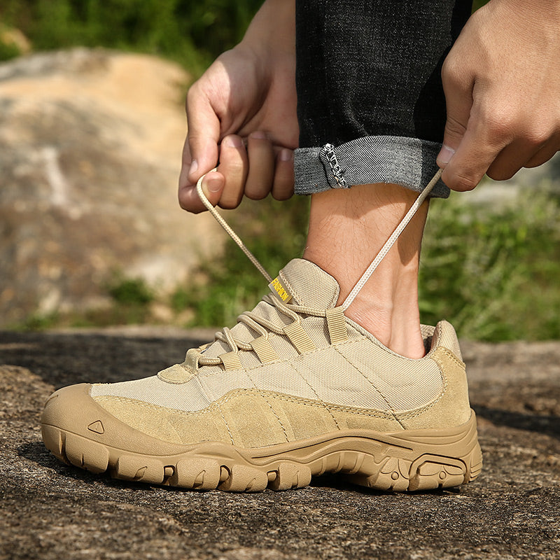 Men’s ASTM-Certified Steel Toe Work Shoes – Puncture-Resistant, Arch Support, Wide Toe Box, Breathable, Lightweight & Slip-Resistant