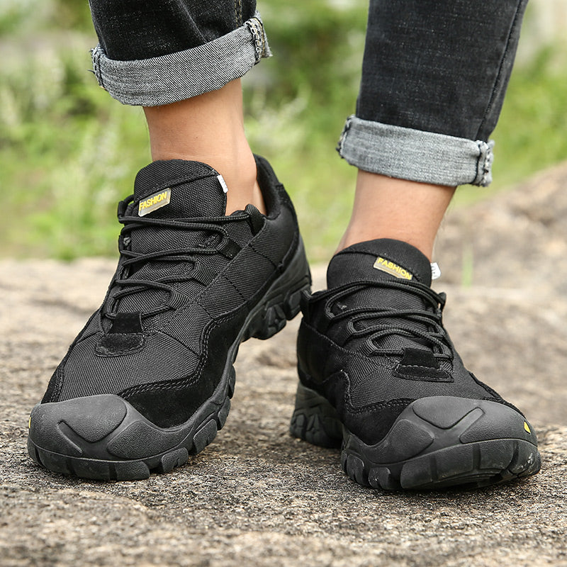 Men’s ASTM-Certified Steel Toe Work Shoes – Puncture-Resistant, Arch Support, Wide Toe Box, Breathable, Lightweight & Slip-Resistant