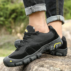 Men’s ASTM-Certified Steel Toe Work Shoes – Puncture-Resistant, Arch Support, Wide Toe Box, Breathable, Lightweight & Slip-Resistant