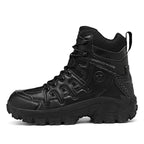 Men Ankle Support Waterproof Non-Slip Hiking Boots Anti-Puncture Anti-Sprain Work Boots