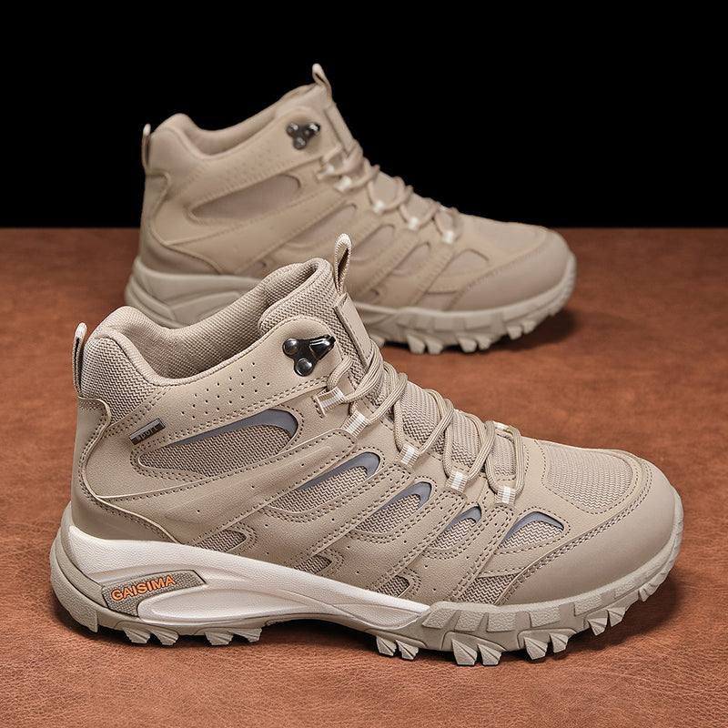 Men’s Outdoor Work Boots – Protective Build, Arch Support, Wide Fit, Breathable Lining, Lightweight & Slip-Resistant for Hiking & Work