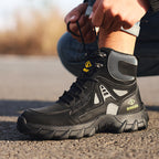 Men’s Steel Toe Orthotic Work Boots – Puncture-Resistant, Waterproof, Non-Slip, All-Day Comfort