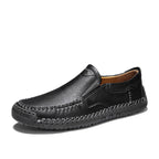 Men’s Handmade Leather Loafers – Arch Support, Wide Toe Box, Slip-On Comfort & Non-Slip Sole for Everyday Wear