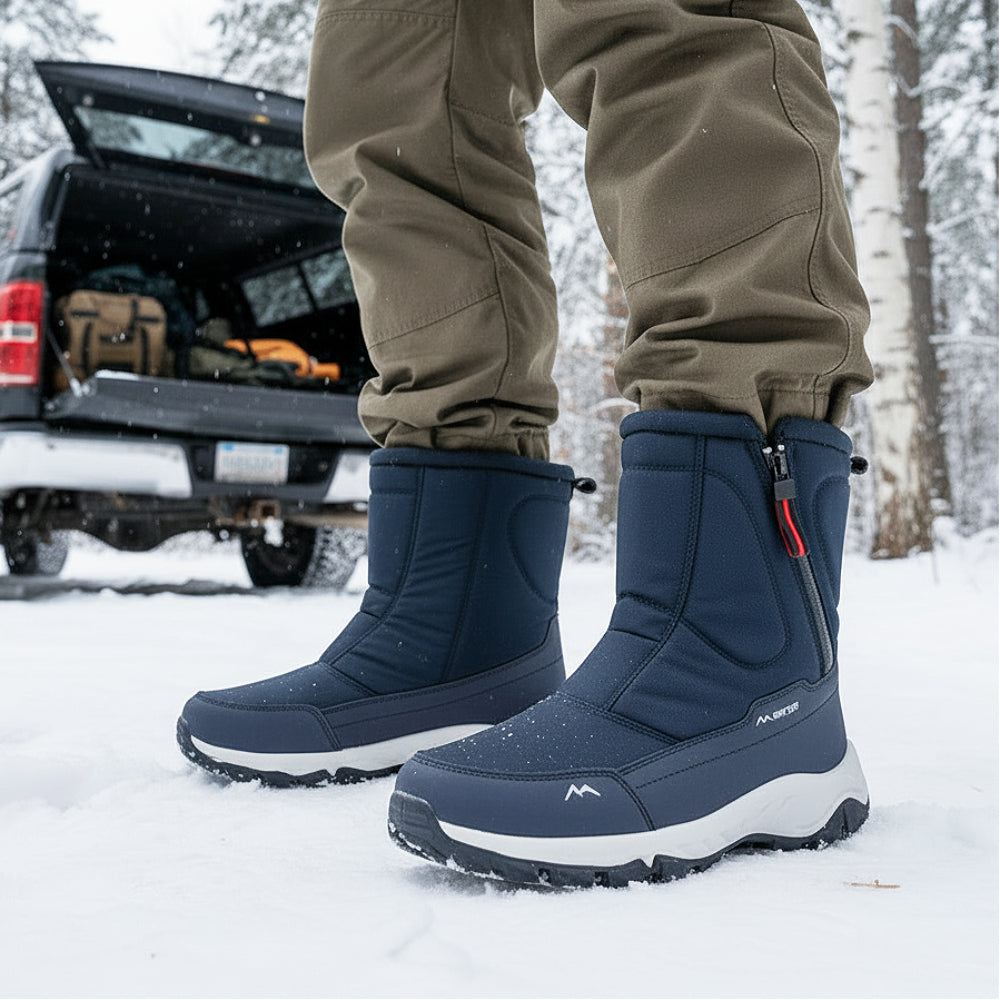Men’s Warm Waterproof Winter Boots Extreme Cold Weather Protection, Durable Non-Slip Sole, All-Day Comfort Insulated Snow Boots