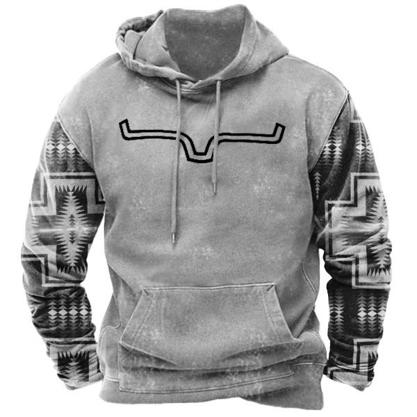 Men's Aztec Cowboy Hoodie