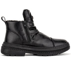 Men's Comfortable Leather Motorcycle Boots Work Boots Waterproof Anti-Slip Anti-Sprain