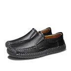 Men’s Handmade Leather Loafers – Arch Support, Wide Toe Box, Slip-On Comfort & Non-Slip Sole for Everyday Wear