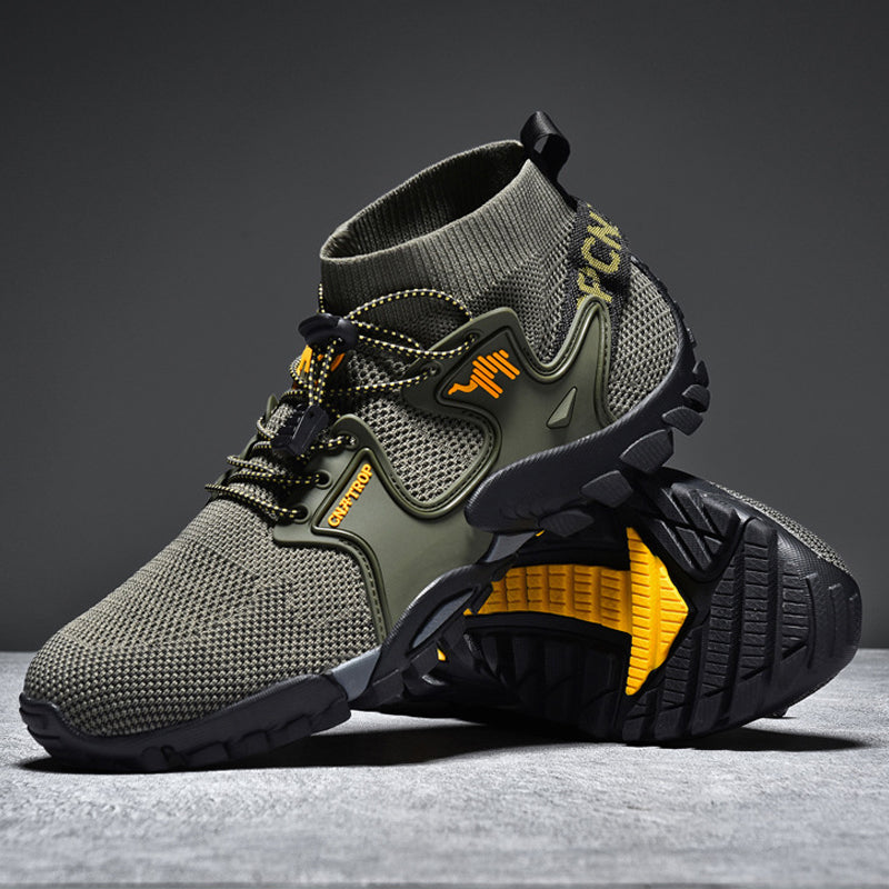 Men's Brand Hiking Shoes Outdoor Shoes Waterproof Non-slip anti-sprain