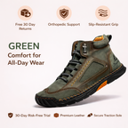 (🎁#2 Best Seller) Men's Handmade Leather Boots Waterproof Arch Support Spacious Toe Box