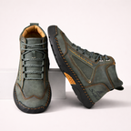 (🎁#2 Best Seller) Men's Handmade Leather Boots Waterproof Arch Support Spacious Toe Box
