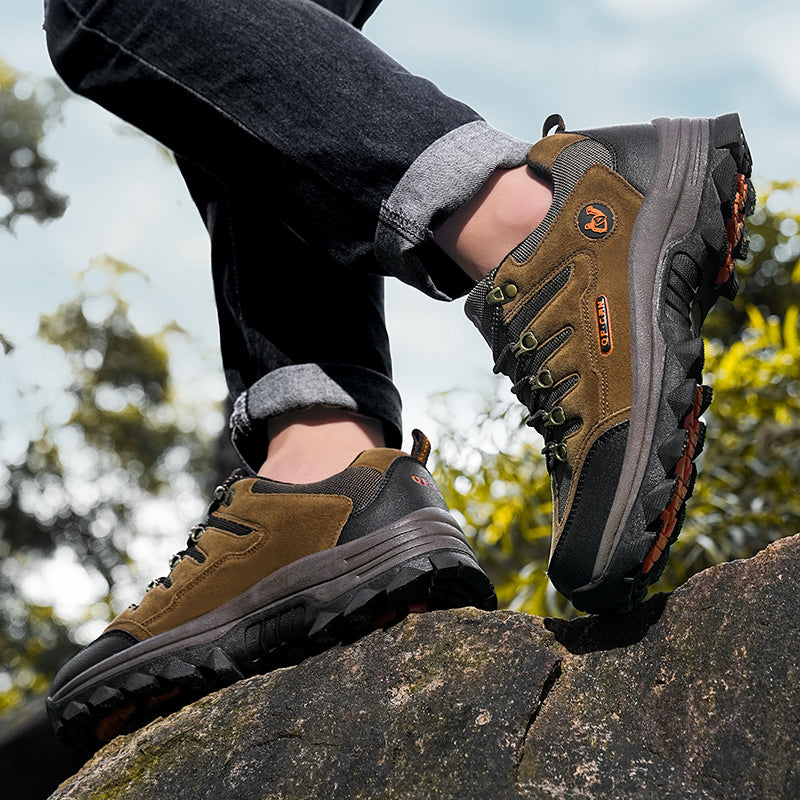Men’s Rugged Outdoor Shoes – Wide Toe Comfort, Strong Grip & Built for Tough Terrain