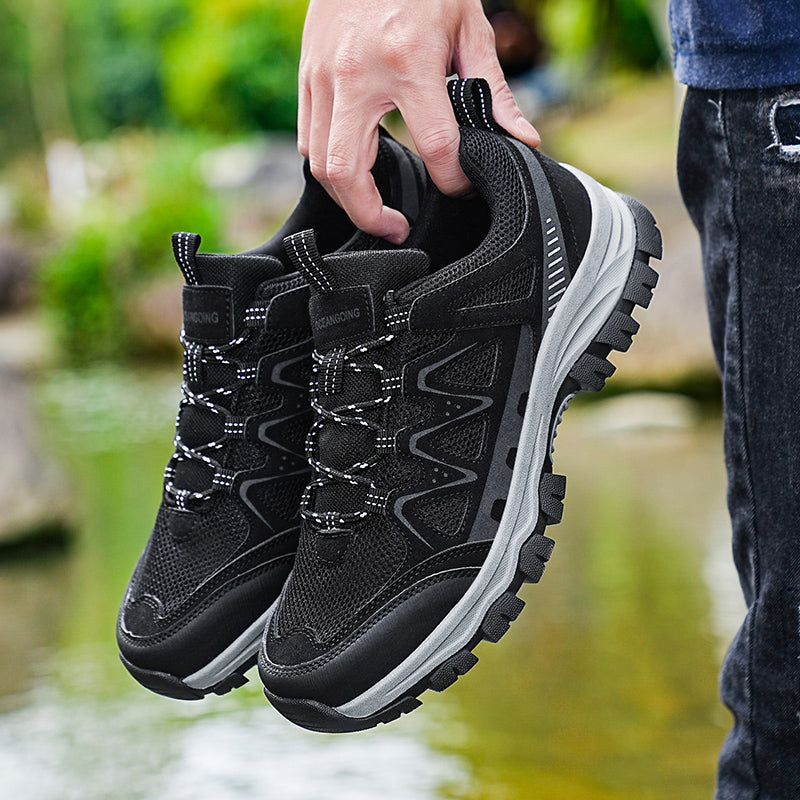(🎁#7 Best Seller) Men’s Athletic Work Shoes – Arch Support, Wide Toe Box, Breathable, Lightweight, Non-Slip, Built for Hiking & Outdoor Use