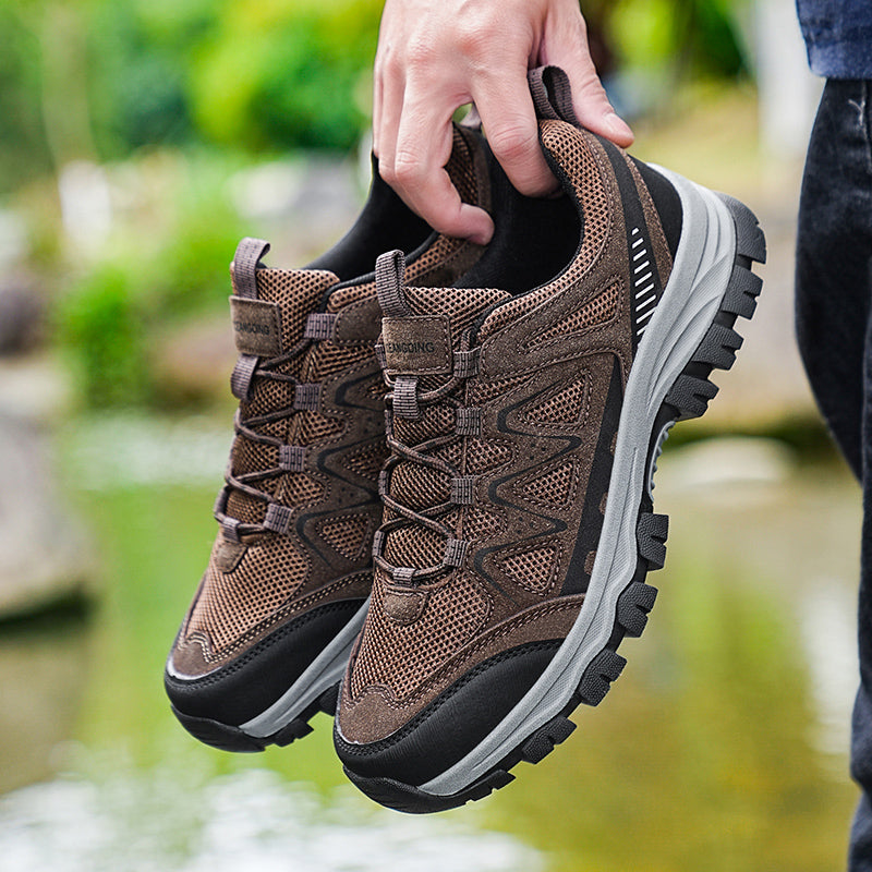 (🎁#7 Best Seller) Men’s Athletic Work Shoes – Arch Support, Wide Toe Box, Breathable, Lightweight, Non-Slip, Built for Hiking & Outdoor Use