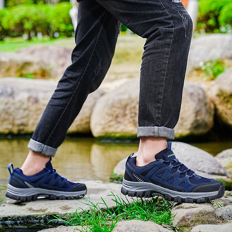 (🎁#7 Best Seller) Men’s Athletic Work Shoes – Arch Support, Wide Toe Box, Breathable, Lightweight, Non-Slip, Built for Hiking & Outdoor Use
