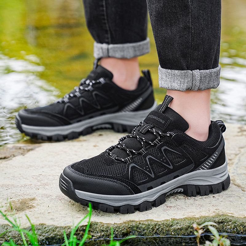 (🎁#7 Best Seller) Men’s Athletic Work Shoes – Arch Support, Wide Toe Box, Breathable, Lightweight, Non-Slip, Built for Hiking & Outdoor Use