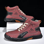 Men’s Handmade Leather Boots – Waterproof, Arch Support, Pressure Relief, Wide Toe Box, Built for Outdoor Comfort