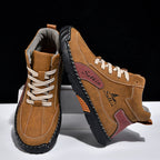 Men’s Handmade Leather Boots – Waterproof, Arch Support, Pressure Relief, Wide Toe Box, Built for Outdoor Comfort
