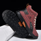 Men’s Handmade Leather Boots – Waterproof, Arch Support, Pressure Relief, Wide Toe Box, Built for Outdoor Comfort