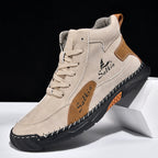Men’s Handmade Leather Boots – Waterproof, Arch Support, Pressure Relief, Wide Toe Box, Built for Outdoor Comfort