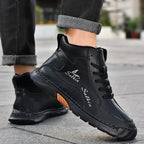 Men’s Handmade Leather Boots – Waterproof, Arch Support, Pressure Relief, Wide Toe Box, Built for Outdoor Comfort